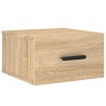 Table de chevet murale chêne sonoma 35x35x20 cm 580764580764