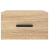 Table de chevet murale chêne sonoma 35x35x20 cm 580764580764