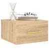 Table de chevet murale chêne sonoma 35x35x20 cm 580765580765