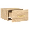 Table de chevet murale chêne sonoma 35x35x20 cm 580765580765
