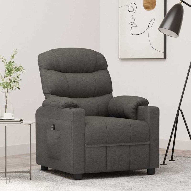 Fauteuil inclinable électrique Gris foncé Tissu 580766580766
