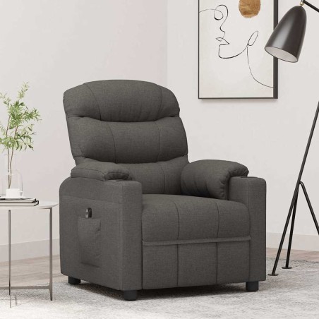 Fauteuil inclinable électrique Gris foncé Tissu 580766580766