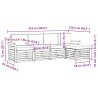 Ensemble de canapés d'extérieur 5 pcs Blanc et anthracite 580769580769