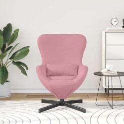 Fauteuil œuf Rose 63 x 73 x 90 cm Velours 580771580771
