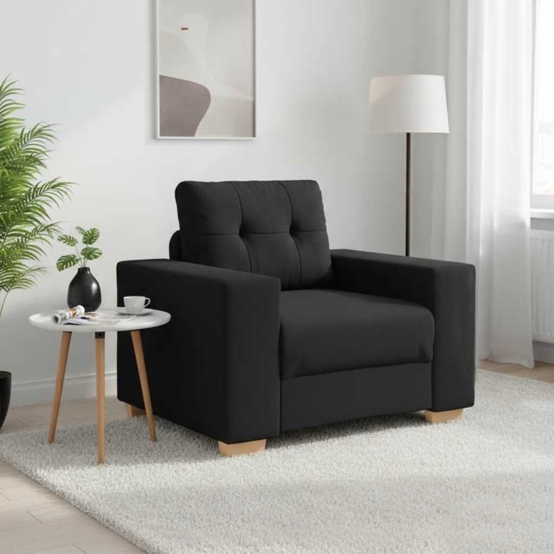 Fauteuil Noir 100x78x80 cm Tissu 580772580772