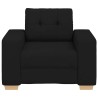 Fauteuil Noir 100x78x80 cm Tissu 580772580772