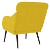 Fauteuil Jaune 63x76x80 cm Velours 580775580775
