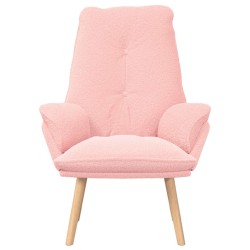 fauteuil Rose 69 x 74 x 93 cm Tissu Sherpa 580783580783