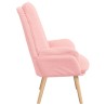 fauteuil Rose 69 x 74 x 93 cm Tissu Sherpa 580783580783