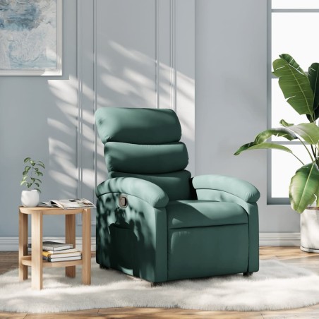 Fauteuil inclinable vert foncé tissu 580784580784