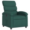 Fauteuil inclinable vert foncé tissu 580784580784