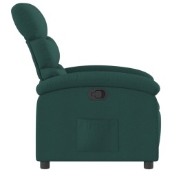 Fauteuil inclinable vert foncé tissu 580784580784