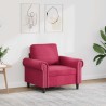 Fauteuil Rouge bordeaux 60 cm Velours 580786580786