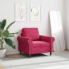 Fauteuil Rouge bordeaux 60 cm Velours 580786580786