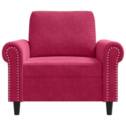 Fauteuil Rouge bordeaux 60 cm Velours 580786580786