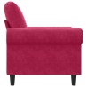 Fauteuil Rouge bordeaux 60 cm Velours 580786580786