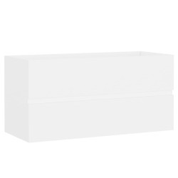 Armoire d'évier Blanc 90x38,5x45 cm Bois d'ingénierie 580787580787