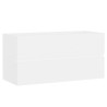 Armoire d'évier Blanc 90x38,5x45 cm Bois d'ingénierie 580787580787
