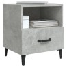 Table de chevet Gris béton Bois d'ingénierie 580788580788