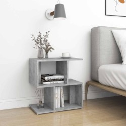Table de chevet gris béton 50x30x51,5 cm bois d'ingénierie 580789580789