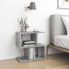 Table de chevet gris béton 50x30x51,5 cm bois d'ingénierie 580789580789