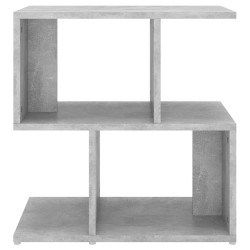 Table de chevet gris béton 50x30x51,5 cm bois d'ingénierie 580789580789