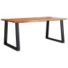 Table à manger 180x90x75 cm bois d'acacia solide à bord vif 580793580793