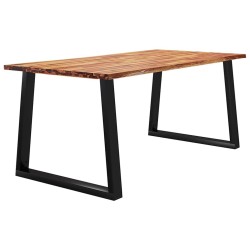 Table à manger 180x90x75 cm bois d'acacia solide à bord vif 580793580793