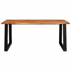 Table à manger 180x90x75 cm bois d'acacia solide à bord vif 580793580793