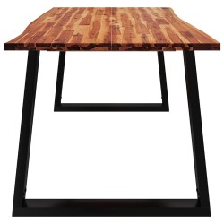 Table à manger 180x90x75 cm bois d'acacia solide à bord vif 580793580793