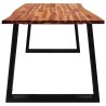 Table à manger 180x90x75 cm bois d'acacia solide à bord vif 580793580793