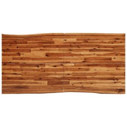 Table à manger 180x90x75 cm bois d'acacia solide à bord vif 580793580793