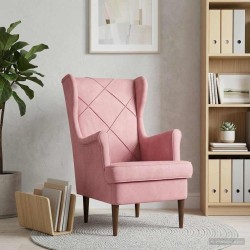 Fauteuil Rose Velours 580794580794