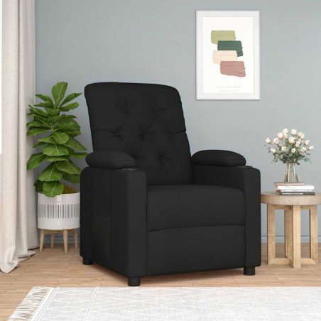 Fauteuil inclinable Noir Tissu 580796580796