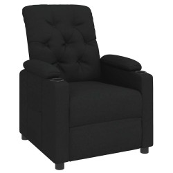 Fauteuil inclinable Noir Tissu 580796580796