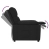 Fauteuil inclinable Noir Tissu 580797580797