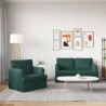 Ensemble de Canapés 2 pcs Vert foncé 144 x 80 x 85 cm tissu 580801580801