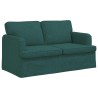Ensemble de Canapés 2 pcs Vert foncé 144 x 80 x 85 cm tissu 580801580801