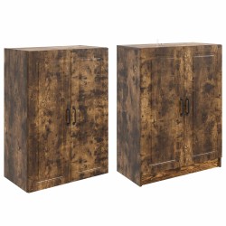Ensemble de Meubles 2 pcs Chêne fumé Bois d'ingénierie 580802580802