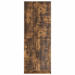 Ensemble de Meubles 2 pcs Chêne fumé Bois d'ingénierie 580802580802