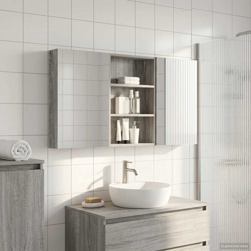 Ensemble de Meubles de Salle de Bain 3 pcs 120 x 10,5 x 60,5 cm 580806580806