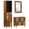 Ensemble de Meubles de Salle de Bain 3 pcs Marron miel 580809580809