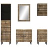 Ensemble de meubles de salle de bain 5 pcs bois manguier massif 580811580811