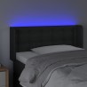 Tête de lit à LED Noir 103x16x78/88 cm Similicuir 580812580812