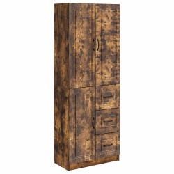 Ensemble de Meubles 2 pcs Chêne fumé Bois d'ingénierie 580816580816
