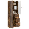 Ensemble de Meubles 2 pcs Chêne fumé Bois d'ingénierie 580816580816