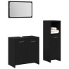 Ensemble de mobilier de salle de bain 3 pcs Chêne noir 580817580817