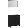 Ensemble de mobilier de salle de bain 3 pcs Chêne noir 580817580817