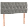Tête de lit à LED Gris clair 100x7x78/88 cm Velours 580818580818
