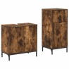 Ensemble de mobilier de salle de bain 2 pcs Chêne fumé 580821580821